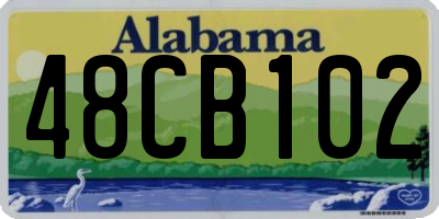 AL license plate 48CB102