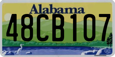 AL license plate 48CB107