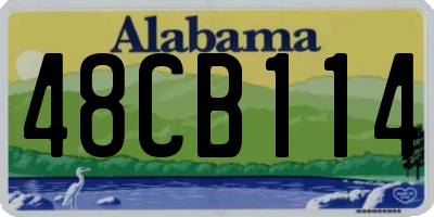 AL license plate 48CB114