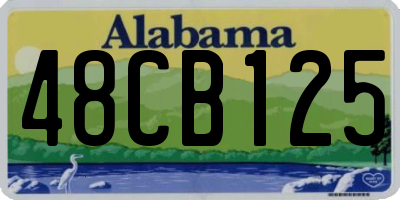 AL license plate 48CB125