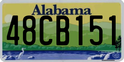 AL license plate 48CB151