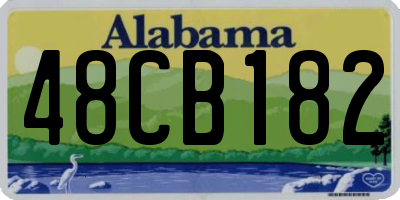 AL license plate 48CB182