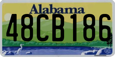 AL license plate 48CB186