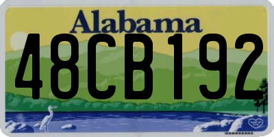 AL license plate 48CB192