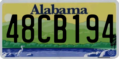 AL license plate 48CB194