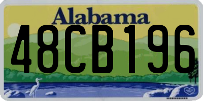 AL license plate 48CB196