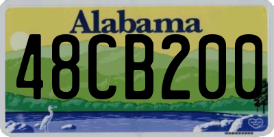 AL license plate 48CB200
