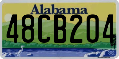 AL license plate 48CB204