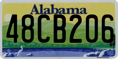 AL license plate 48CB206