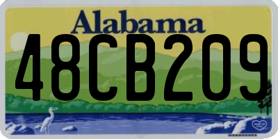 AL license plate 48CB209