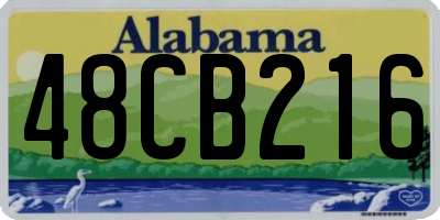 AL license plate 48CB216