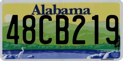 AL license plate 48CB219