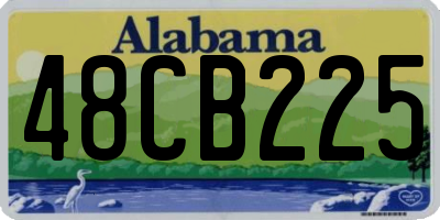 AL license plate 48CB225