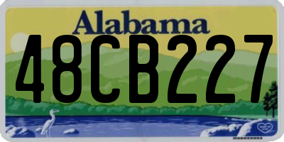 AL license plate 48CB227