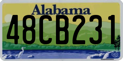 AL license plate 48CB231