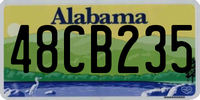 AL license plate 48CB235