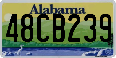 AL license plate 48CB239