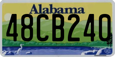 AL license plate 48CB240
