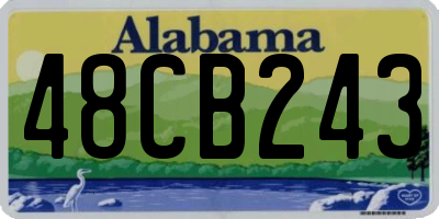 AL license plate 48CB243