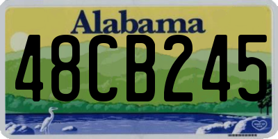 AL license plate 48CB245