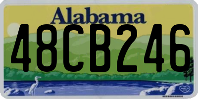 AL license plate 48CB246
