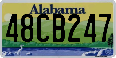AL license plate 48CB247