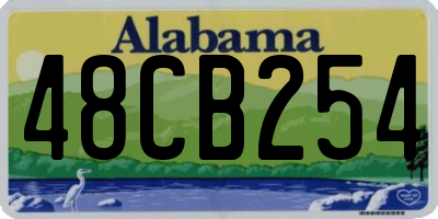 AL license plate 48CB254