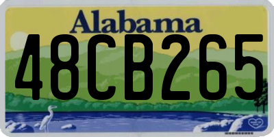 AL license plate 48CB265