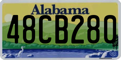 AL license plate 48CB280