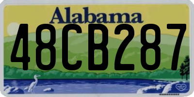 AL license plate 48CB287