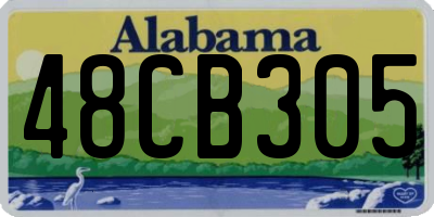 AL license plate 48CB305
