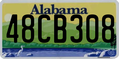 AL license plate 48CB308