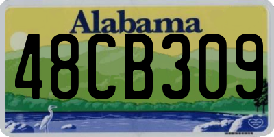 AL license plate 48CB309