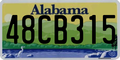 AL license plate 48CB315