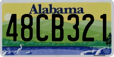 AL license plate 48CB321