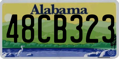 AL license plate 48CB323