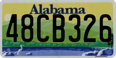 AL license plate 48CB326