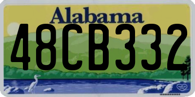 AL license plate 48CB332