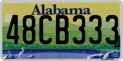 AL license plate 48CB333