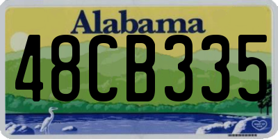 AL license plate 48CB335