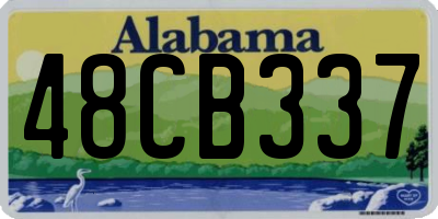 AL license plate 48CB337