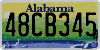 AL license plate 48CB345