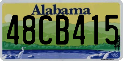 AL license plate 48CB415