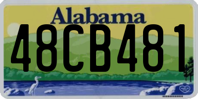 AL license plate 48CB481