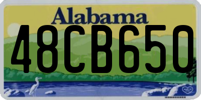 AL license plate 48CB650