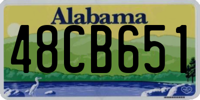 AL license plate 48CB651