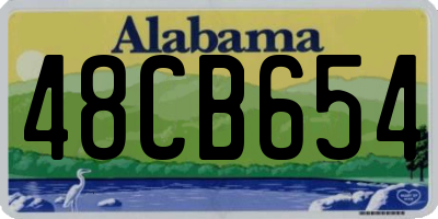 AL license plate 48CB654