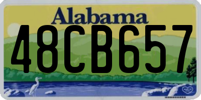 AL license plate 48CB657