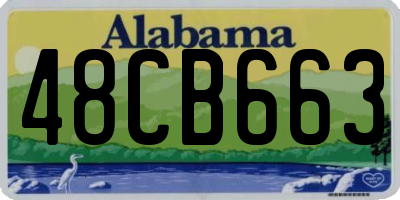 AL license plate 48CB663
