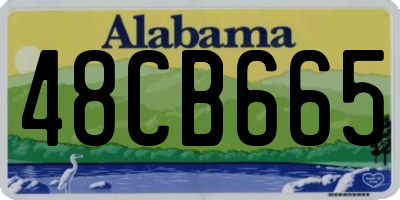 AL license plate 48CB665